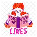 Read Lines Bibliophile Study Icon