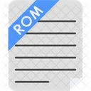 Read Only Memory Image File File Type Icon