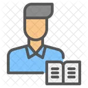 Reader Male Book Icon
