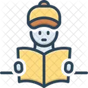 Reader Bookworm Reciter Icon