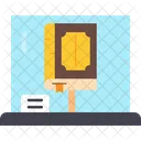 Reading Literature Library Icon