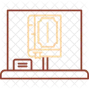 Reading Literature Library Icon
