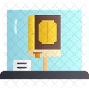 Reading Literature Library Icon