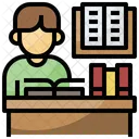 Reading Student Book Icon