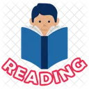 Reading Boy Education Icon