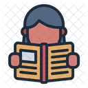 Reading Book Library Icon