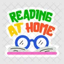 Reading At Home Reading Glasses Reading Book Icon