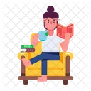 Reading Book  Icon