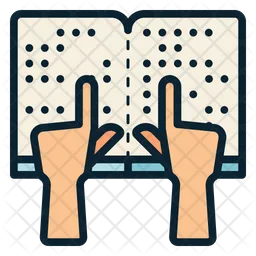 Reading Braille Book  Icon