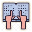 Reading Braille Book  Icon