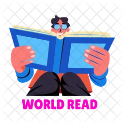 Reading Character  Icon