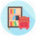 Reading Corner Book Lover Literary Exploration Icon