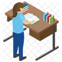 Bookshelf Book Rack Library Icon