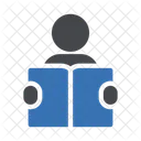 Reading Studying Newspaper Icon