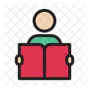 Reading Studying Newspaper Icon