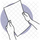 Reading Paper Hand Activities Hand Moments Icon