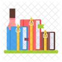 Reading Shelf Reading Books Wall Shelf Icon