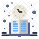 Book Clock Learning Icon