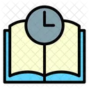 Reading Time Study Time Learning Time Icon