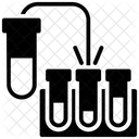 Reagenzglaser Chemikalienrohrchen Erlenmeyerkolben Symbol