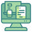 Reaktionsschnell Tablet Computer Icon