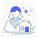 Real Estate Agency Person Trusted Advisor Expert Advice Icon