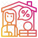 House Discount Currency Icon