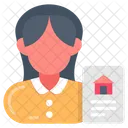 Real Estate Agent Sales Executive Property Manager 아이콘