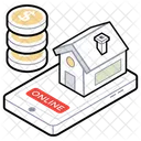 Buy Online Property Home Website Online Real Estate Icon