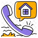 Real Estate Call Conversation Call Service Icon