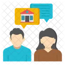 Real estate chat  Icon