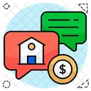 Real Estate Chat Communication Conversation Icon