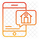Real Estate Chat Communication Property Talk Icon