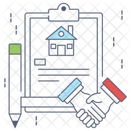 Real Estate Contract  Icon
