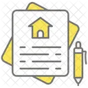 Real Estate Contracts Real Estate Property Law Icon