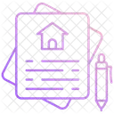 Real Estate Contracts Real Estate Property Law Icon