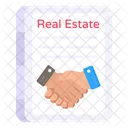 Real Estate Deal Contract Agreement Icon