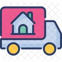 Real Estate Delivery Carry Truck Icon
