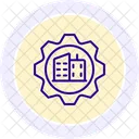 Real Estate Development Line Icon Icon