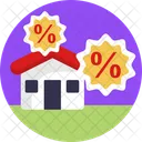 Real Estate Discount Real Estate Discount Icon