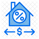 Real Estate Discount House Marketing Icon