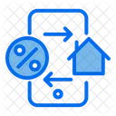 Real Estate Discount Phone Promotion Icon