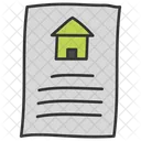 Home Loan Agreement Real Estate Document Home Lease Icon