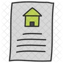 Home Loan Agreement Real Estate Document Home Lease Icon