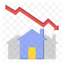 Real Estate Mortgage Loss Icon