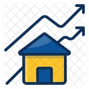 Real Estate Growth Glyph  Icon