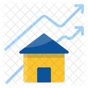 Real Estate Growth Glyph  Icon