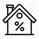Real Estate Property Percentage Icon