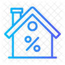 Real Estate Property Percentage Icon