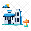 Rental Place Rent Home Rent Building アイコン